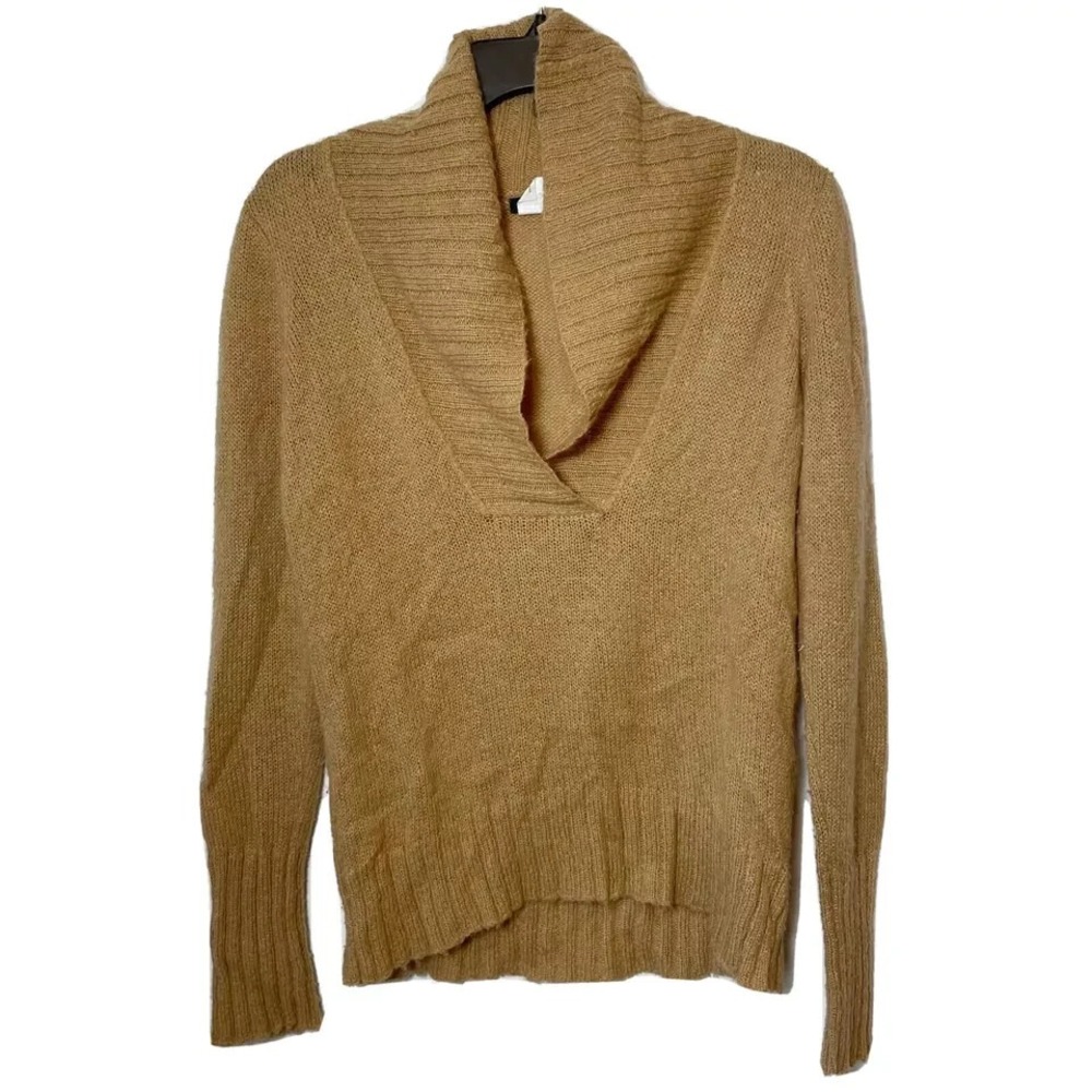 J.Crew Chalet Popover Wool Blend Pullover Sweater Womens Size S Brown Knit 34381